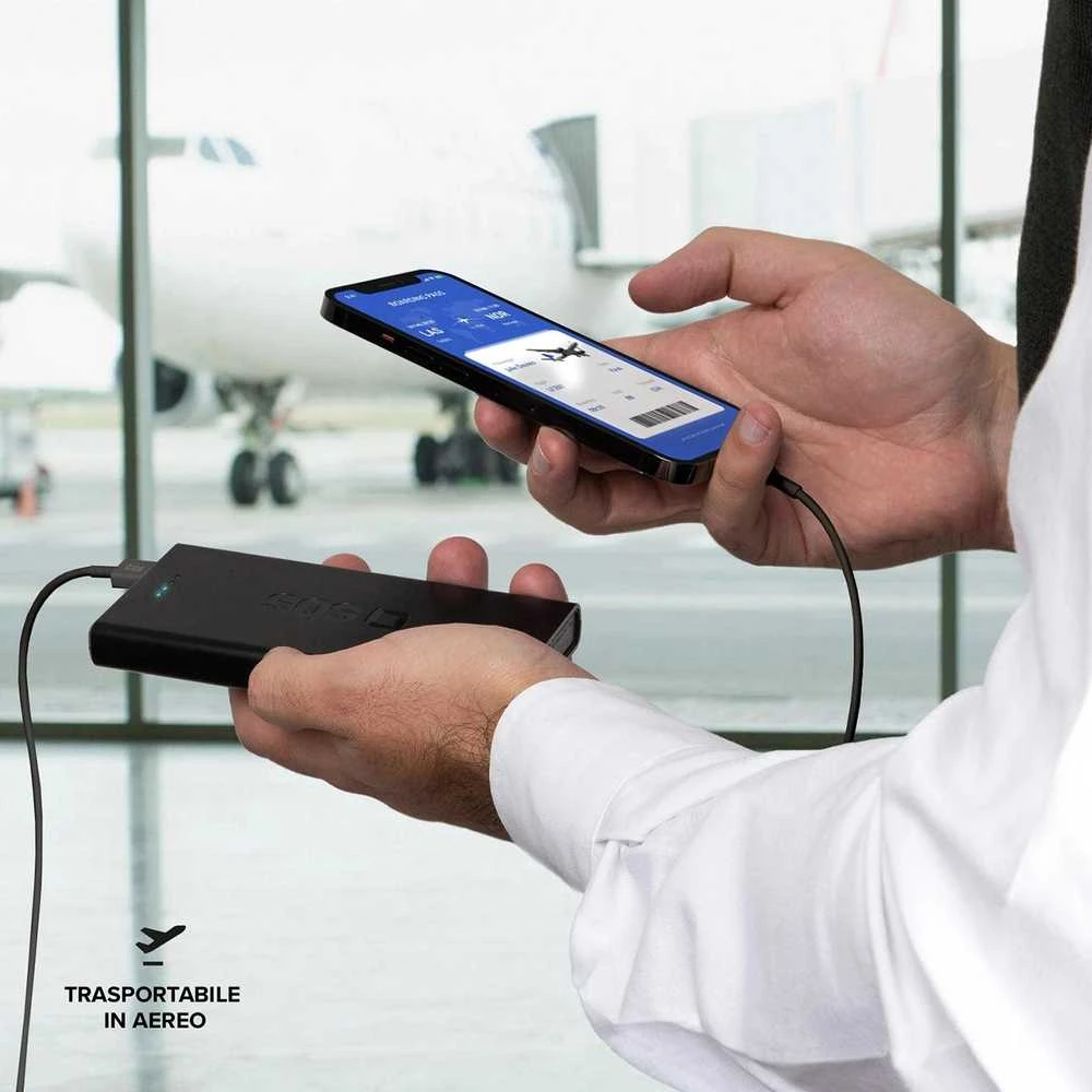 Išorinė baterija SBS TTBB10000FASTPD20K 10000 mAh 20W su maitinimo šaltiniu – juodas