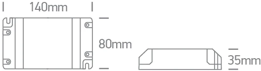 10-90W LED maitinimo šaltinis, 24V, DALI/PUSH, IP20, 89090VL