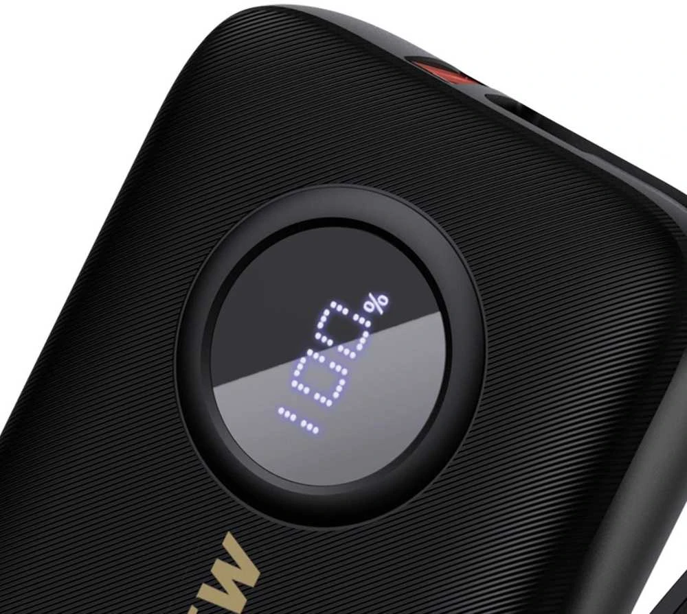 Dudao K14 10000mAh power bank su USB-C / Lightning kabeliais – juodos spalvos