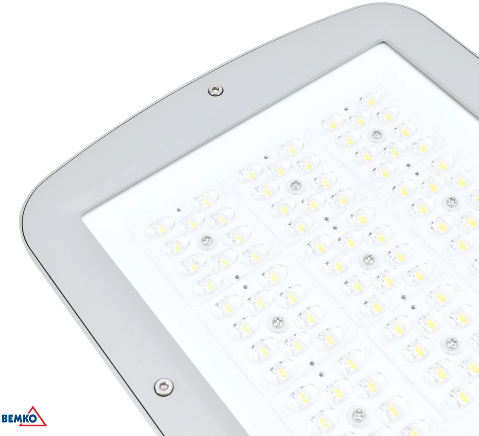 100W LED gatvės šviestuvas AVENUE, šviesiai pilkas, 2700K, IP66, 150°x78°