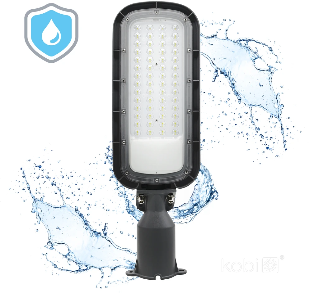 100W LED gatvės šviestuvas BRELUXO, pilkas, 4000K, IP65