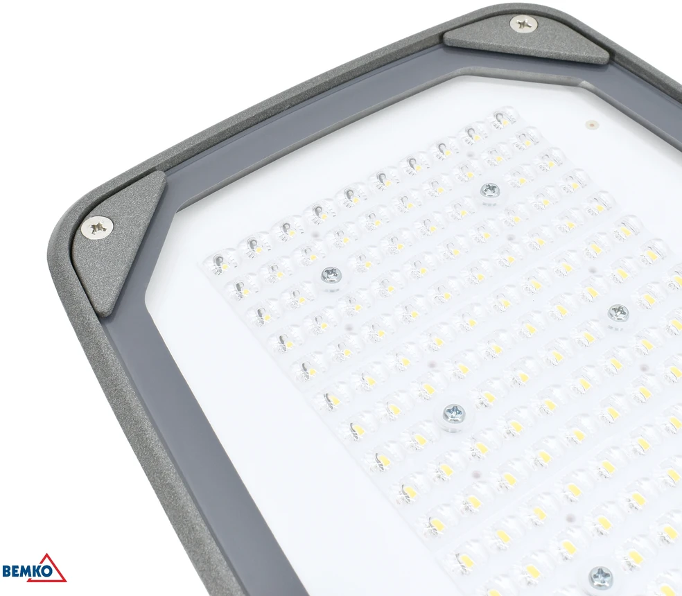 100W LED gatvės šviestuvas JAGER, pilkas, 4000K, IP66