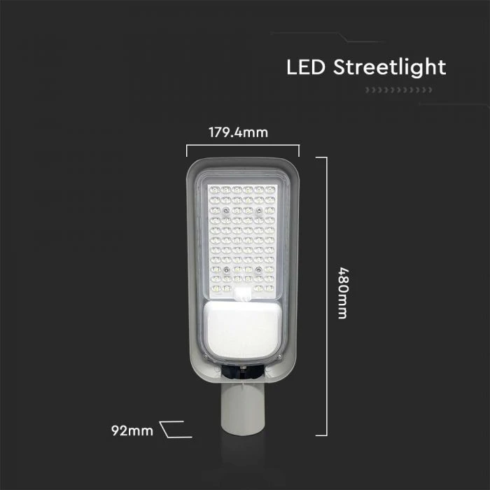 V-tac 100W LED gatvės šviestuvas, pilkas, 4000K