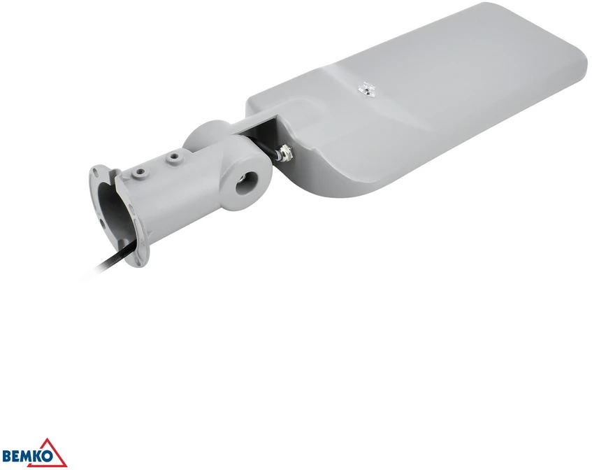 Bemko 100W LED gatvės šviestuvas su šviesos jutikliu JAZMIN, šviesiai pilkas, 4000K, IP65, 140°x70°