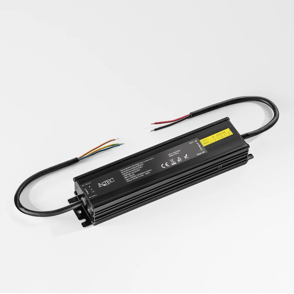 100W LED maitinimo šaltinis, 24V, IP67