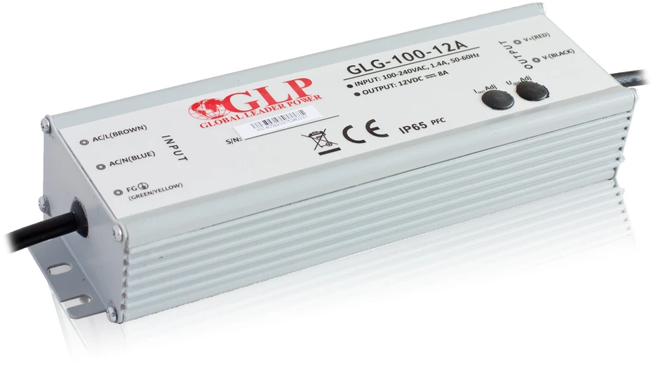 100W LED Maitinimo šaltinis GLG 24V IP67