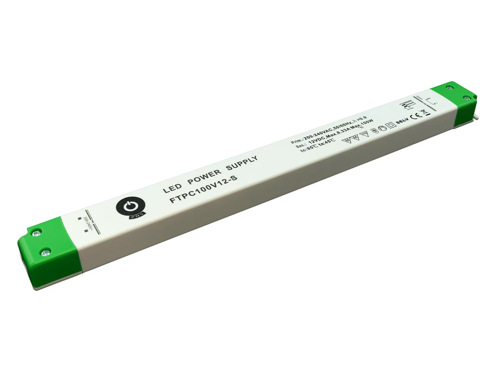 100W LED Maitinimo šaltinis POS SLIM 12V IP20