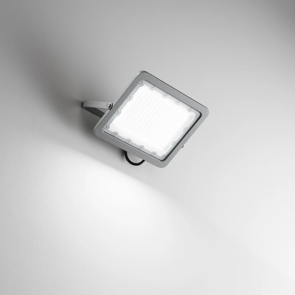 100W LED prožektorius ATHOS, pilkas, 4000K, IP65