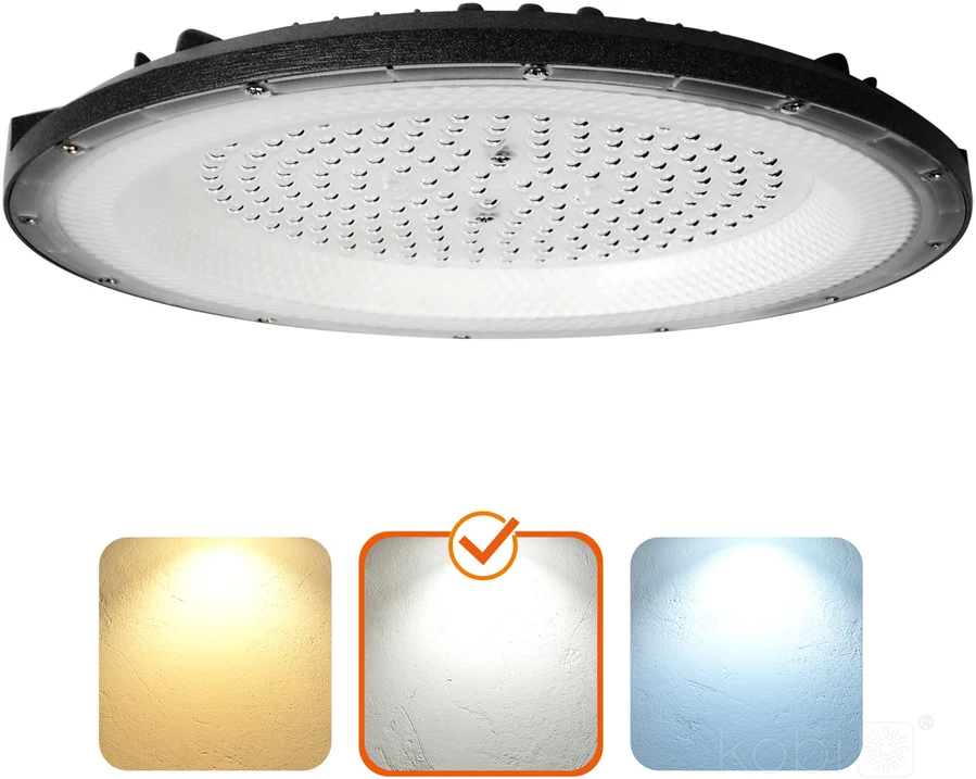 100W LED UFO šviestuvas GRAZA, juodas, 4000K, IP65
