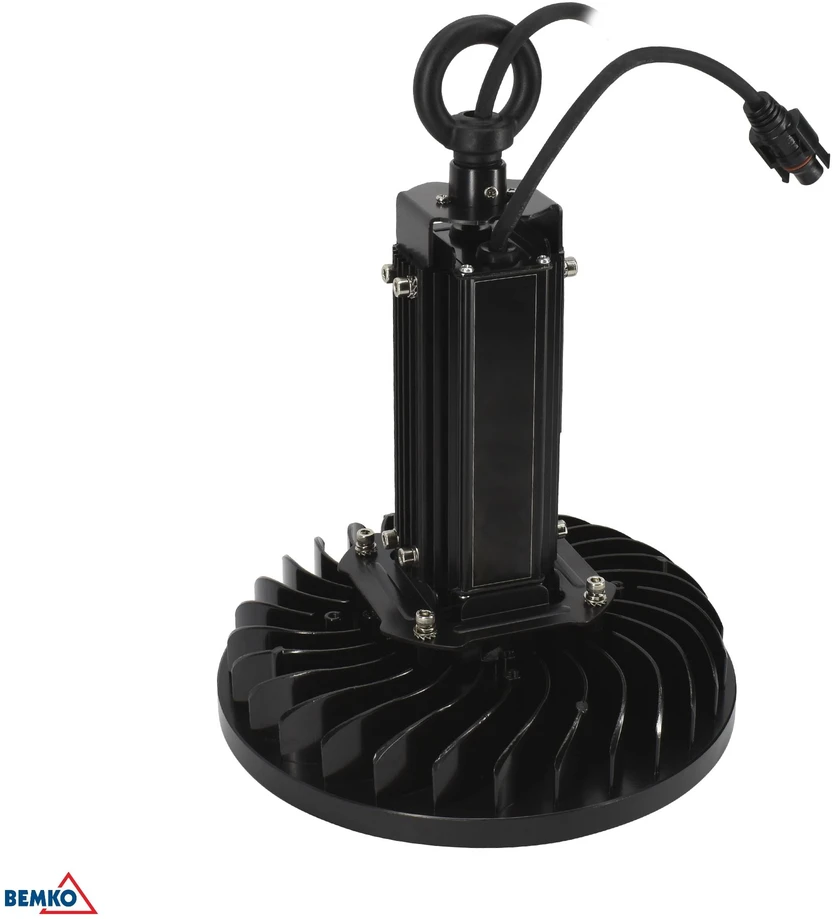 100W LED UFO šviestuvas ULTRAS, juodas, 4000K, IP65