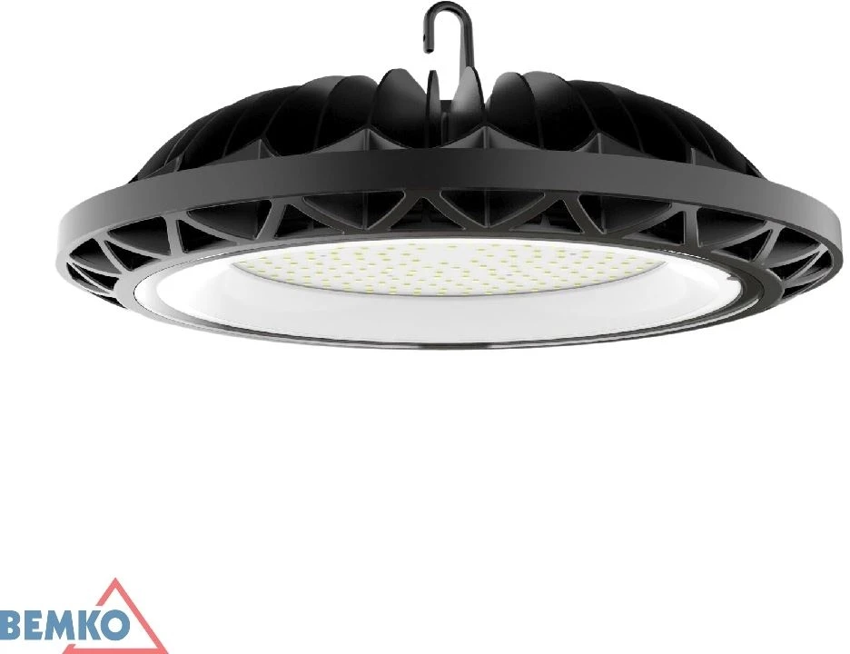 Bemko 100W LED UFO šviestuvas VOYAGER, juodas, 4000K, IP65, 110°