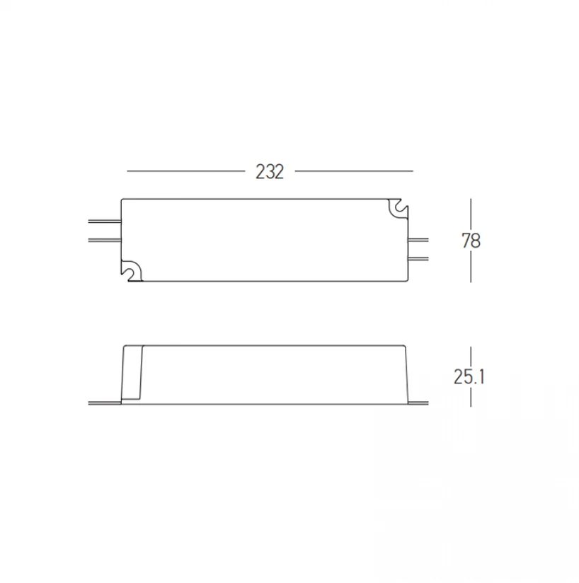 100W maitinimo šaltinis magnetinei sistemai ZAMBELIS MAGNETIC 3MM, baltas, 48V, PUSH/DALI, 25480