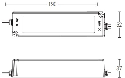 100W maitinimo šaltinis magnetinei sistemai ZAMBELIS, 48V, dimeriuojamas, 20304