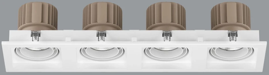 102W įleidžiamas šviestuvas BERYL NEW LED K-2, baltas, 4000K, IP44
