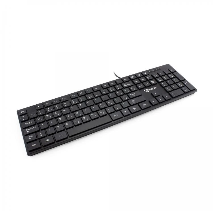 Sbox Technology 105 klavišų membraninė klaviatūra Sbox K-18US, juoda