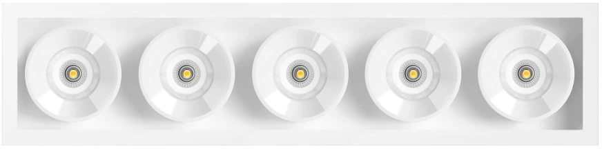 10,5W LED įleidžiamas šviestuvas Juodas FOSTER, matinės baltos sp., 3000K