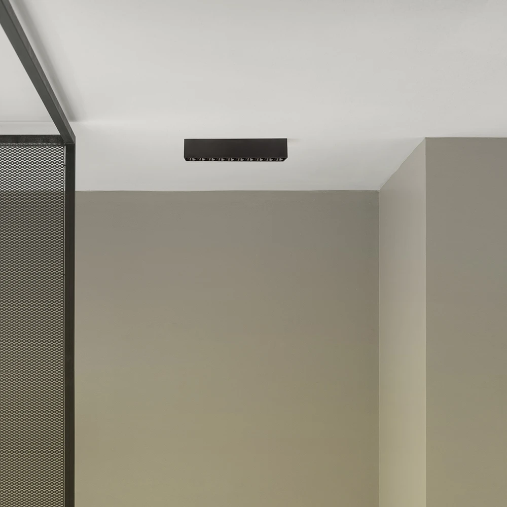 Lubinis šviestuvas 10,5W LED paviršinis šviestuvas Juodas FOSTER SURF 5, juodas, 3000K
