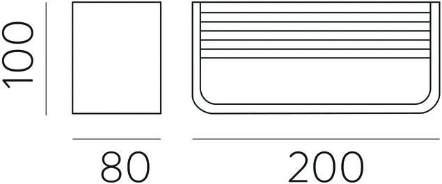 10,5W LED sieninis šviestuvas ICON, juodas, 2700/3000/4000K, A3089272N