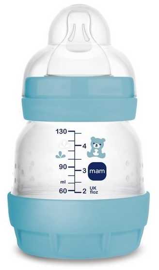 Mam Akcesoria MAM 851070 Perfect Start Planet Love buteliukas nuo dieglių 130ml berniukas