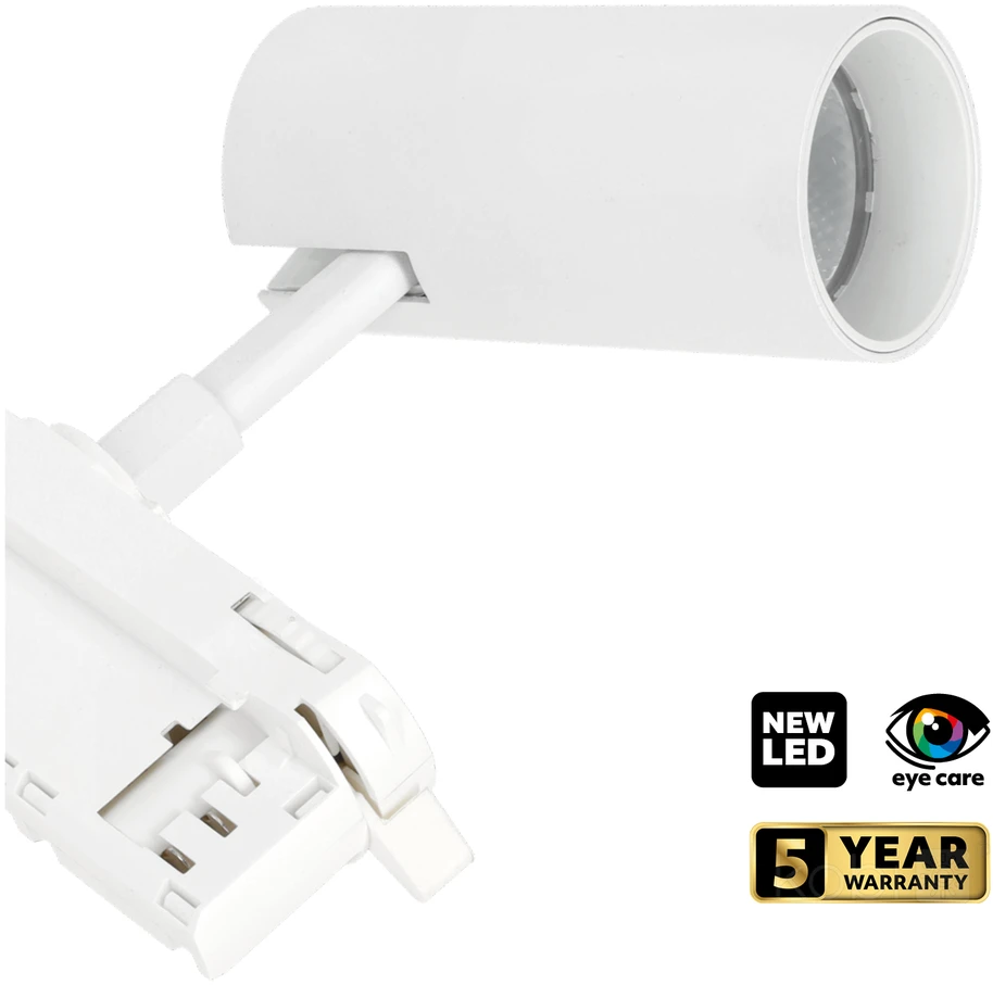 10W LED akcentinis šviestuvas į 3 fazių bėgelius NEXTRACK CORE, baltas, 3000/4000/5000K, 36°