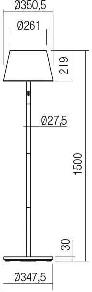 10W LED įkraunamas pastatomas lauko šviestuvas TESEO, matinės baltos sp., 2700/3000/4000K/RGB, dimeriuojamas, IP65, 90436