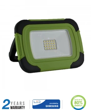 Samsung 10W LED prožektorius V-TAC, USB jungtimi pakraunamas, 4000K (natūraliai balta), su SOS funkcija.