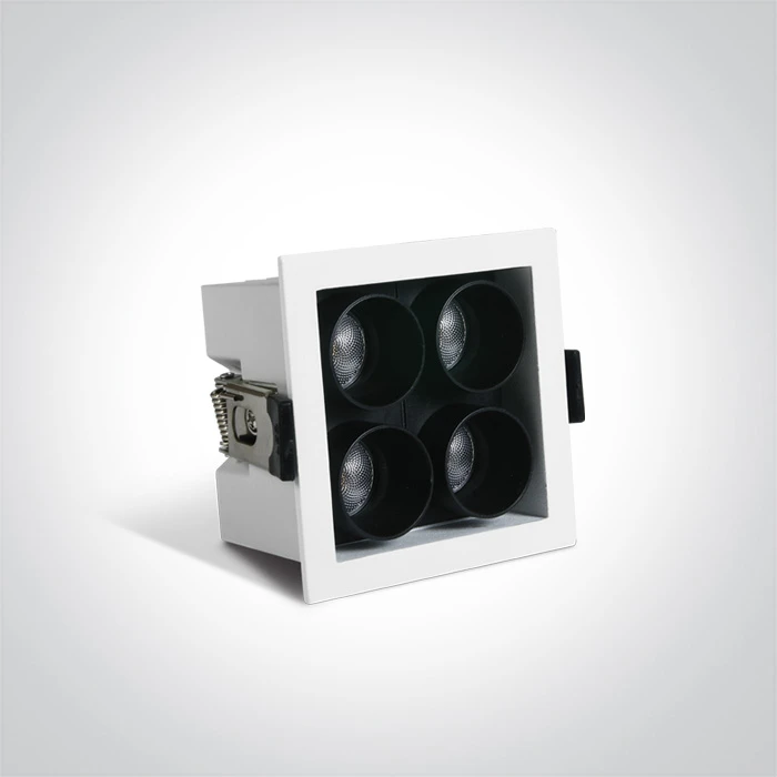 10W LED įleidžiamas šviestuvas, baltas, 3000K, 50406C/W/W