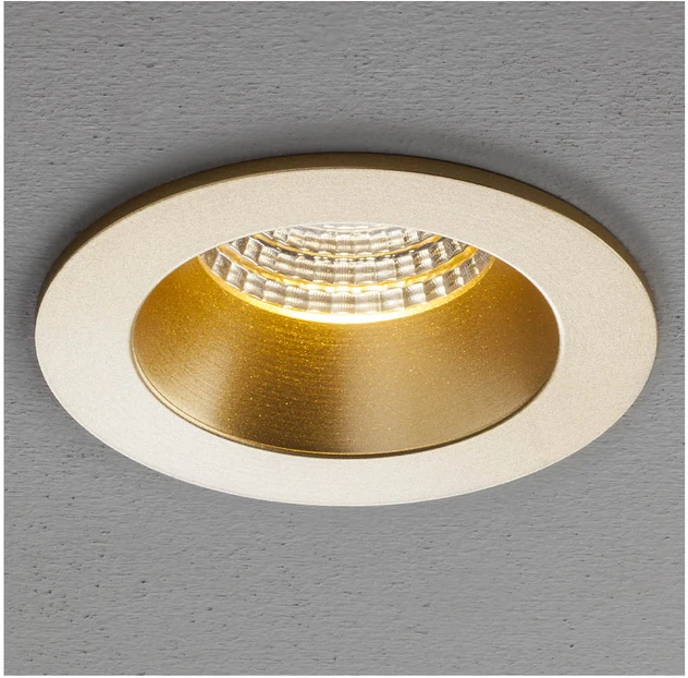 10W LED įleidžiamas šviestuvas MT 144 LED, aukso sp., 4000K