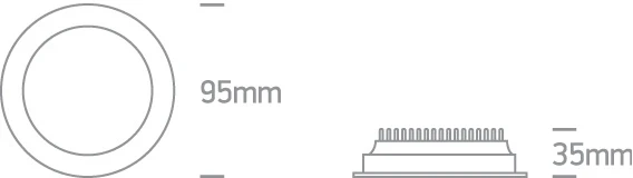 10W LED įleidžiamas vonios šviestuvas, baltas, 3000/4000/6000K, IP44, 10110U/W/V