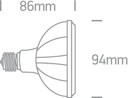 10W LED lemputė, E27, 4000K, 7310H/C