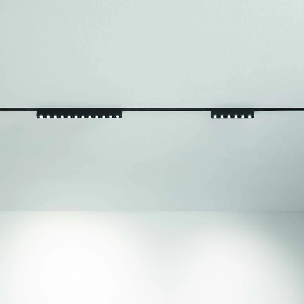 10W LED linijinės sistemos šviestuvas DEVA, juodas, 3000K, 332734