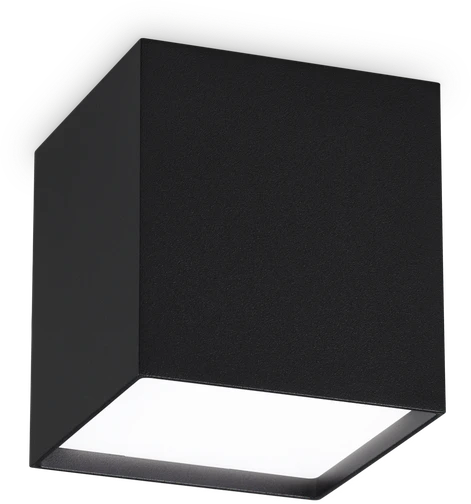 Lubinis šviestuvas Ideal Lux 10W LED lubinis paviršinis šviestuvas KUBIKO, juodas, 3000K, 303314