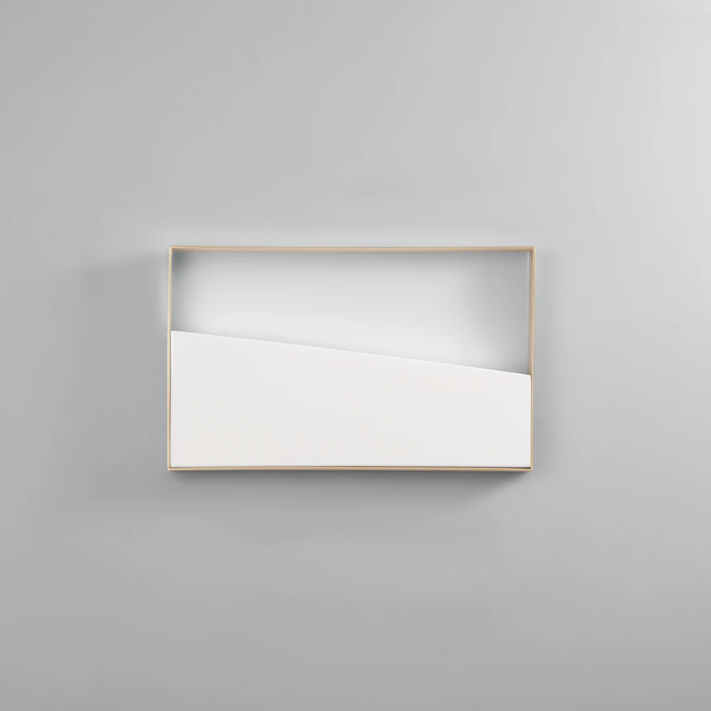 10W LED lubinis šviestuvas ALBA, baltos/aukso sp., CCT