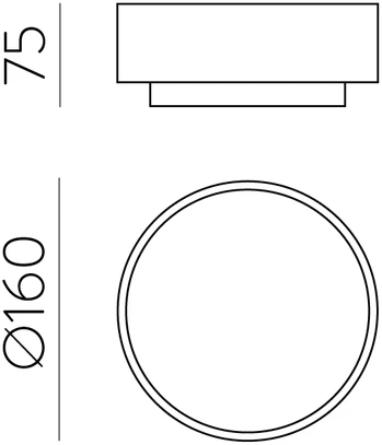 10W LED lubinis šviestuvas DINS, matinės nikelio sp., 2700/3000/4000K, dimeriuojamas, IP44, P0395072NMDT