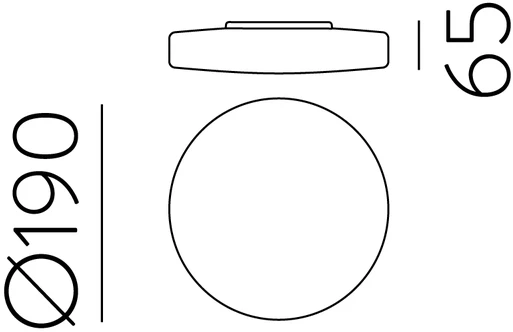 10W LED lubinis šviestuvas MOON, baltas, 2700/3000/4000K, dimeriuojamas, IP44, P0969072OPDP