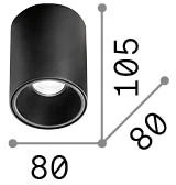 10W LED lubinis šviestuvas NITRO, baltas, 2700K, 341781