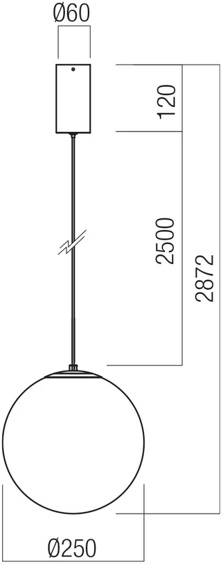 10W LED pakabinamas šviestuvas IRIDES, juodos sp./skaidrus, 2700K, 01-4088