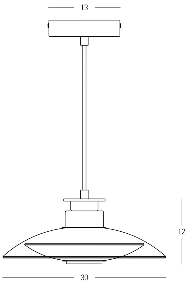 10W LED pakabinamas šviestuvas, juodas/dūmų sp. stiklas, 3000K, dimeriuojamas, 25142
