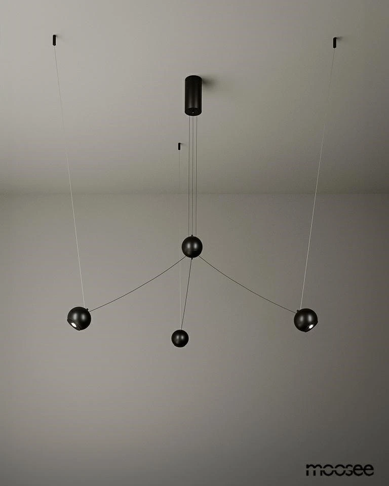 10W LED pakabinamas šviestuvas OCTO 3, juodas, 3000K