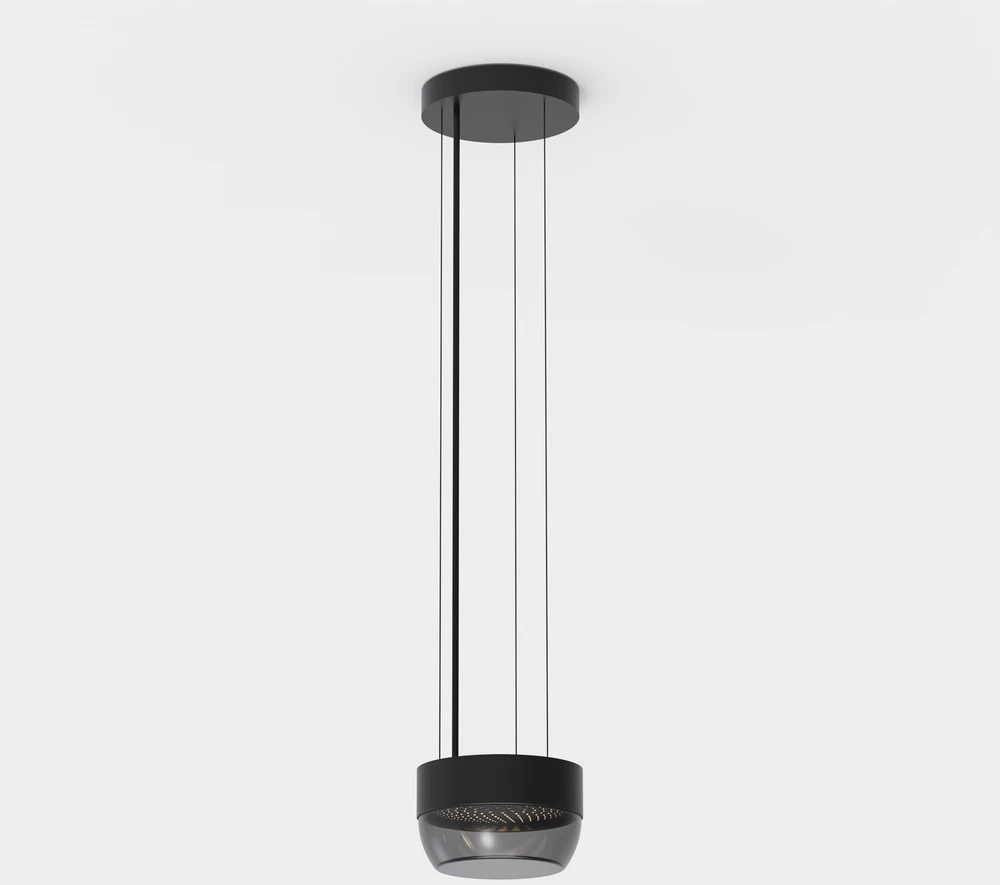 10W LED pakabinamas šviestuvas PIXEL, juodos/dūmų sp., 2700K, C4040090N