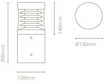 10W LED pastatomas lauko šviestuvas MERCAT, antracito sp., 3000/4000K, IP65