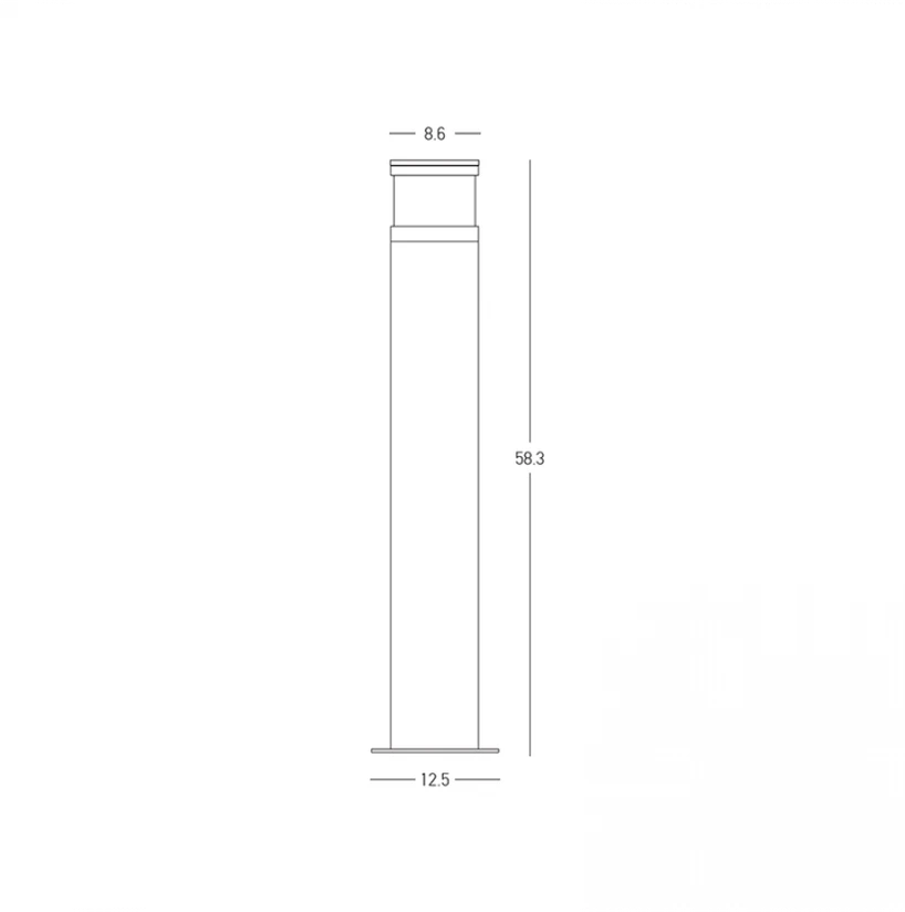 10W LED pastatomas lauko šviestuvas, pilkos/juodos sp., 3000K, IP65, E411