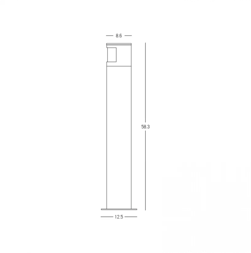 10W LED pastatomas lauko šviestuvas, pilkos/juodos sp., 3000K, IP65, E410