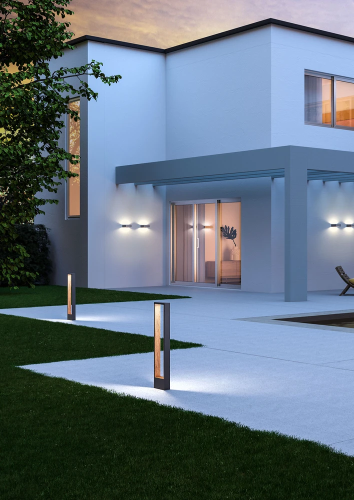 10W LED pastatomas lauko šviestuvas WALD, tamsiai pilkas, 3000K, IP65, 90509