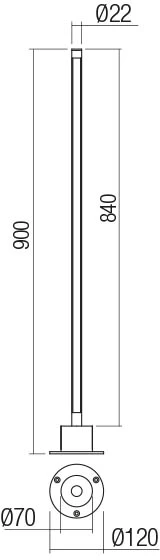 10W LED pastatomas lauko šviestuvas WIKI, tamsiai pilkas, 3000K, IP65, 90435