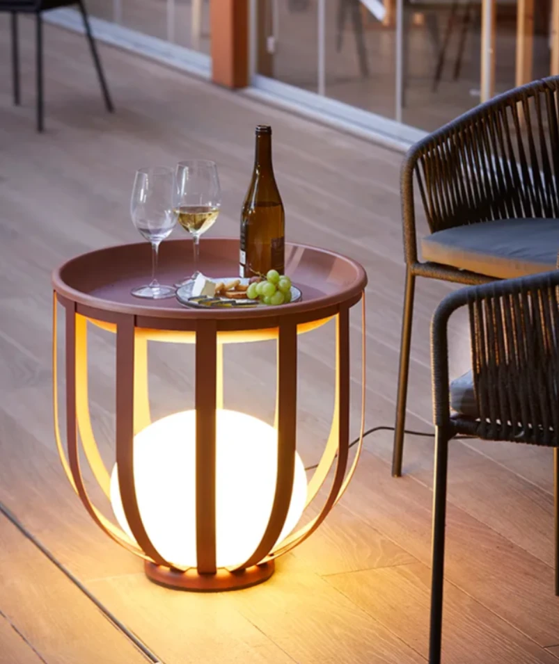 10W LED pastatomas šviestuvas BOLS, terakotos sp., 2700K, IP65, dimeriuojamas