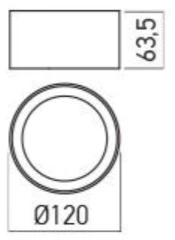 Lubinis šviestuvas 10W LED paviršinis šviestuvas XBOARD, baltas, 3000K
