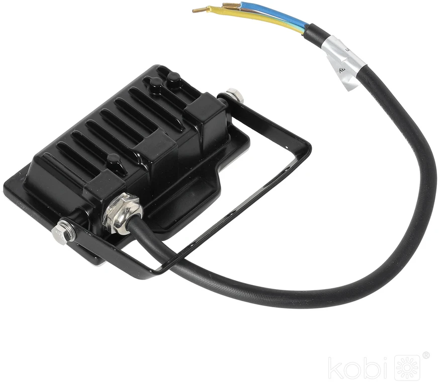 10W LED prožektorius DELYO MHN, juodas, 4000K, IP65