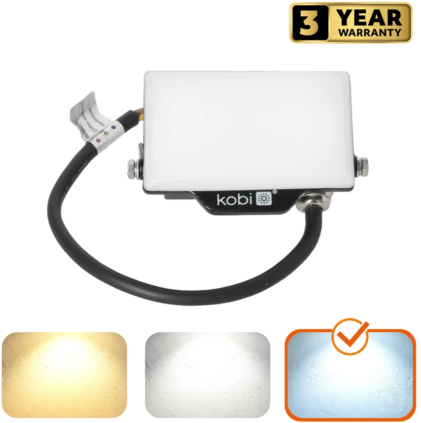 10W LED prožektorius DELYO MHN, juodas, 6000K, IP65