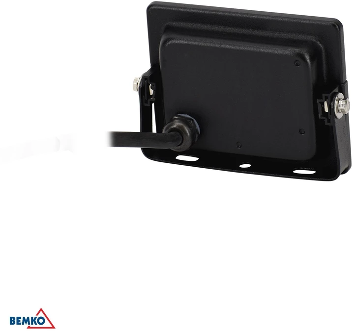 Bemko 10W LED prožektorius KASTEL, juodas, 4000K, IP65, 120°